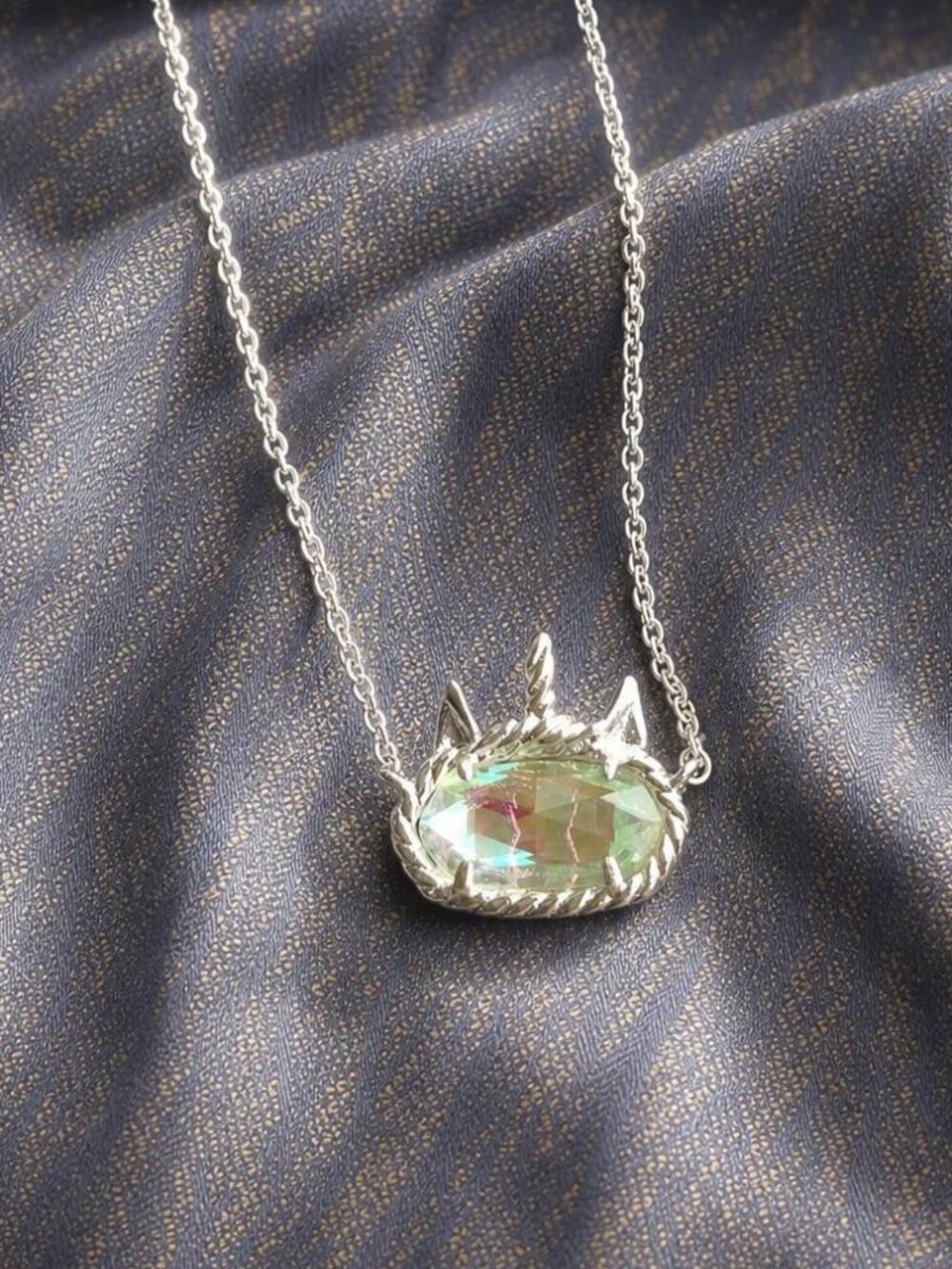 Kendra Scott Elisa Unicorn Silver Pendant Necklace